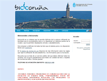 Tablet Screenshot of bicicoruna.es